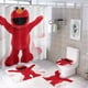 thumbnail image 1 of Elmo-theme 4-Piece Shower Curtain Set with Rugs, Waterproof Bathroom Decor Set Includes Bath Mat, U-Shaped Rug, Toilet Lid Cover and Curtain with Hooks, 1 of 6