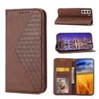 Funda Flip Foxdock Para Samsung Galaxy S22 Plus , Estilo Billetera Con Diseño Rombo, Correa De Mano Y Soporte, Uso Diario