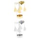 thumbnail image 1 of Candelero Giratorio De Decoración Navide?a Candelabro De árbol De Navidad (plata + Oro), 1 of 5