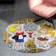 thumbnail image 4 of Alfombra Redonda Richie Rich Felpa Coral 60 cm, 4 of 6