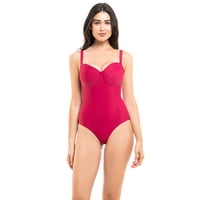 Samia - Traje De Baño Reductor Copa Doble D Rojo Xxl
