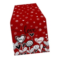 Magideal - De Mesa Para El Día De San Valentín, Decoración De Mesa De Comedor, Mantel De Fibra De Poliéster De 72 Pulgadas Para Boda, Cumpleaños, Fiesta , Estilo D