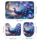 thumbnail image 3 of Pavo real-theme 4-Piece Shower Curtain Set with Rugs, Waterproof Bathroom Decor Set Includes Bath Mat, U-Shaped Rug, Toilet Lid Cover and Curtain with Hooks, 3 of 6