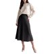 thumbnail image 2 of INSPIRE CHIC Falda Maxi de Mujer Plisada de Punto Acanalado con Cintura Alta Elástica Elegante Línea A Suave y Elástica Casual para Otoño Invierno Faldas de Suéter Mediana Negra, 2 of 6