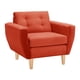 thumbnail image 2 of Sofa Bote 1c Felpa 05 Naranja, 2 of 6