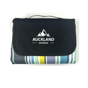 Auckland Outdoor - Manta Picnic Impermeable Rayas Azules 150X180 Camping Playa Azul L