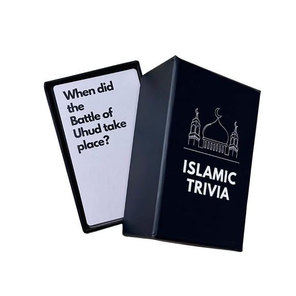 Juego de cartas de trivia islámica Salam Store con más de 100 preguntas