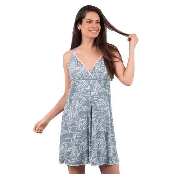 Camisa dormir Maternal Lactancia Fernanda Estampada M