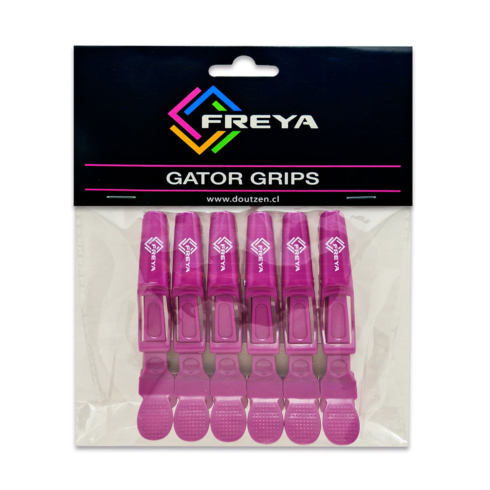 Set De Pinza Para Cabello Freya Morado X 6 Ud