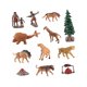 thumbnail image 2 of 12 Piezas Mini Modelo De Animal Prehistórico Regalo De Vacaciones Figuras De Animales Antiguos Estilo A, 2 of 5