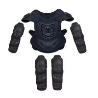 Magideal - 5X Rodilleras De Motocicleta Para Niños, Coderas, Equipo De Moto De Cross, Conjunto De Protección De Cuerpo Completo Para Niños, Traje Para Ciclismo, S