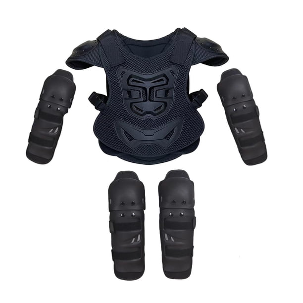 5x rodilleras de motocicleta para niños, coderas, equipo de moto de cross, conjunto de protección de cuerpo completo para niños, traje para ciclismo, S