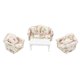 thumbnail image 1 of 1:12 casa de mu?ecas muebles en miniatura kits de sofá florales sala de estar decoración, 1 of 5