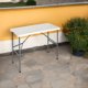 thumbnail image 4 of Mesa Plegable 122x60x74 cm Blanca Tipo Maleta con Asa para Eventos y Camping, 4 of 4