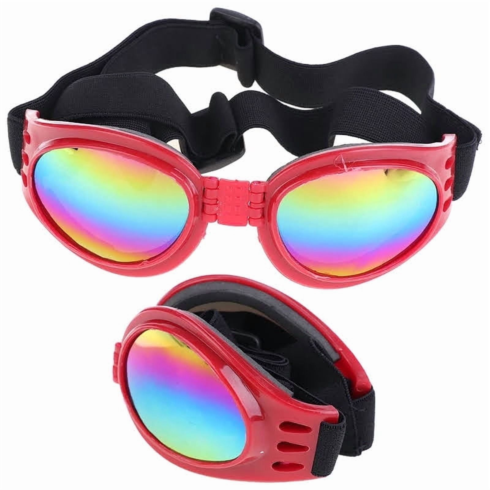Lentes Uv Sol Nieve Para Mascotas Rojo