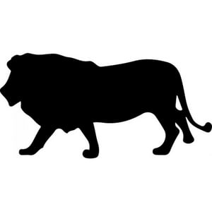 Rienda Libre Graphics - Decomural Lion Silhouette Big Cats Pack Ws-33194