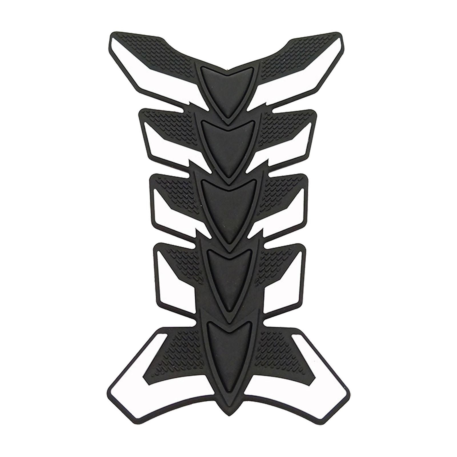 Ioensy - Almohadilla Protectora Genérica Para Tanque De Gasolina De Motocicleta, Pegatina Universal Para Tanque De Motocicleta, Color Blanco