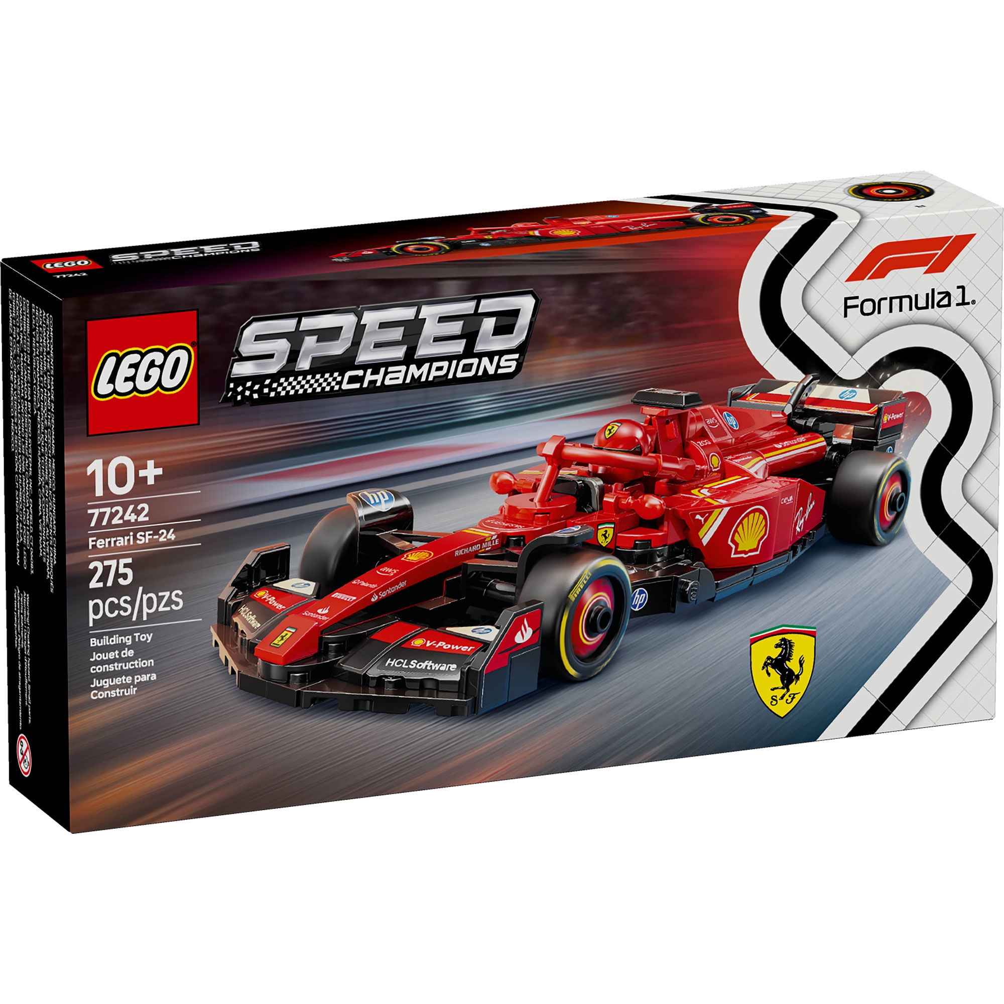 Lego - Bloques De Construcción Auto De Carreras Ferrari Sf-24 F1