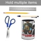 thumbnail image 5 of El Bueno, el Malo y el Feo-theme Cylinder Pen Holder Pencil Organizer with Flannel Lining PVC Leather Material Cardboard Base for study work 10*8CM, 5 of 6
