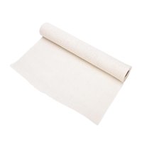 Magideal - Tela De Lino Lisa, Transpirable, Multiusos, Tela Para Costura, Material Hecho A Mano Para Proyectos De Manualidades, Confección De Vestidos, Manteles Beige Blanco