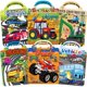 thumbnail image 1 of Libro de pegatinas Elfew, paquete de 6, para niños de 2 a 4 años amantes de los coches, 1 of 9