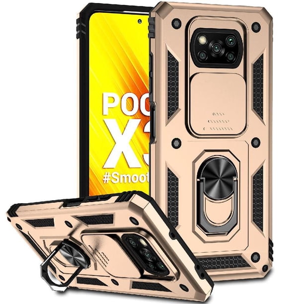 Estuche GANGXUN para Xiaomi Poco X3 Pro, soporte giratorio 360°, estilo mecánico y magnético
