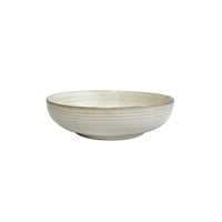 Mova - Set De 6 Bowl Redondo Cerámica Beige 17.5X5 Cm