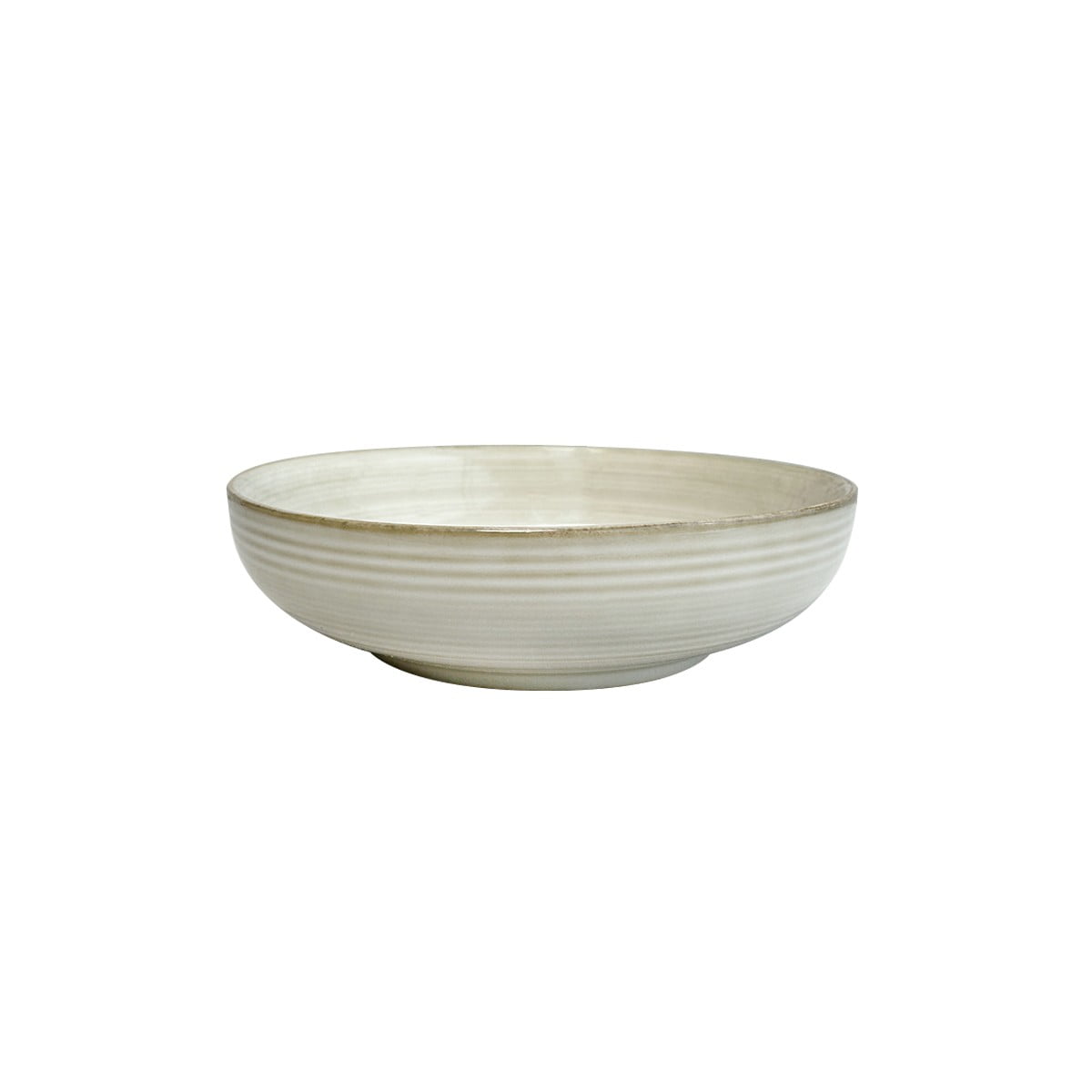Mova - Set De 6 Bowl Redondo Cerámica Beige 17.5x5 Cm