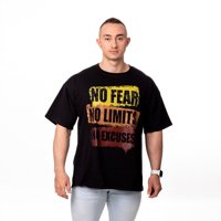 Sigel - Polera Hombre Oversize Estampado Urban Negro Talla M