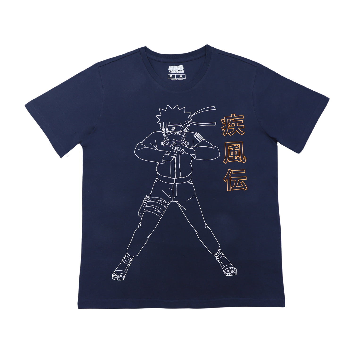 Polera Hombre Naruto Jutsu Azul Marino Naruto