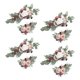 thumbnail image 5 of Flor Swag Hojas Verdes Colgando Para Fiesta 4 Blanco Rosa Púrpura, 5 of 5