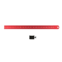 Ioensy - Regla De Posicionamiento De Aluminio Diy, Portátil, Resistente, Transparente, Escala, Bloque De Posicionamiento, Estilo B