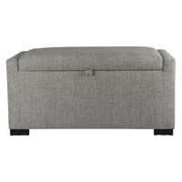 Máxima Design - Banqueta Con Baúl Leyzy Gris Claro Omega 40X55X105 Cm