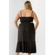 thumbnail image 5 of Vestido Midi con Tirantes, Aberturas y Bajo Acampanado con Fruncido, 5 of 5