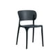 thumbnail image 1 of Silla Plástica Negra Comedor Terraza Apilable PVC, 1 of 7