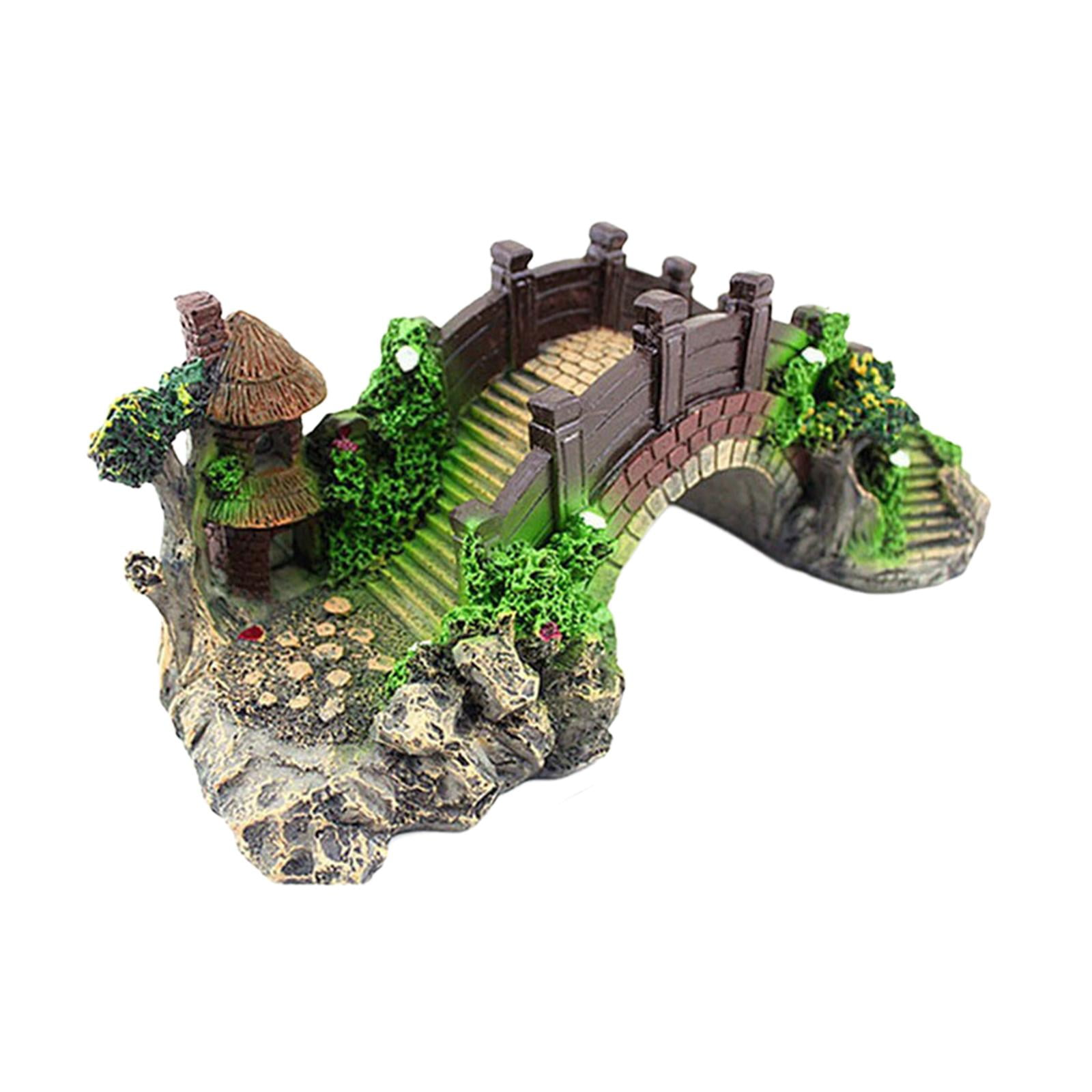 Estatuilla De Paisaje De Decoración De Tanque De Peces De Acuario Para Decoración De Escritorio De Tanque De Peces Mediano