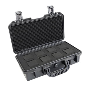 Ioensy - Estuche Para Reloj A Prueba De Agua Organizador Pantalla Durable Para Viajar Padre Reloj C Negro Con 8