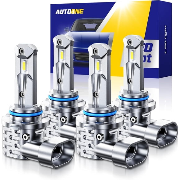 Foco LED AUTOONE 9005/9006 6500 K, 4 unidades, 70.000 lm
