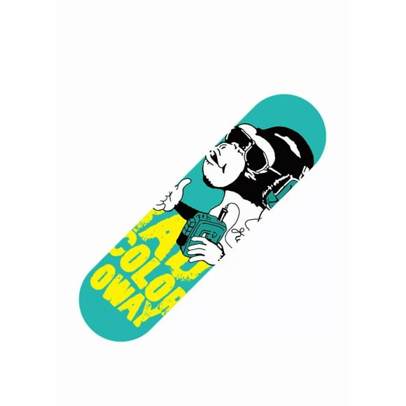 Tabla skate madera mono 7 láminas 32'', negro