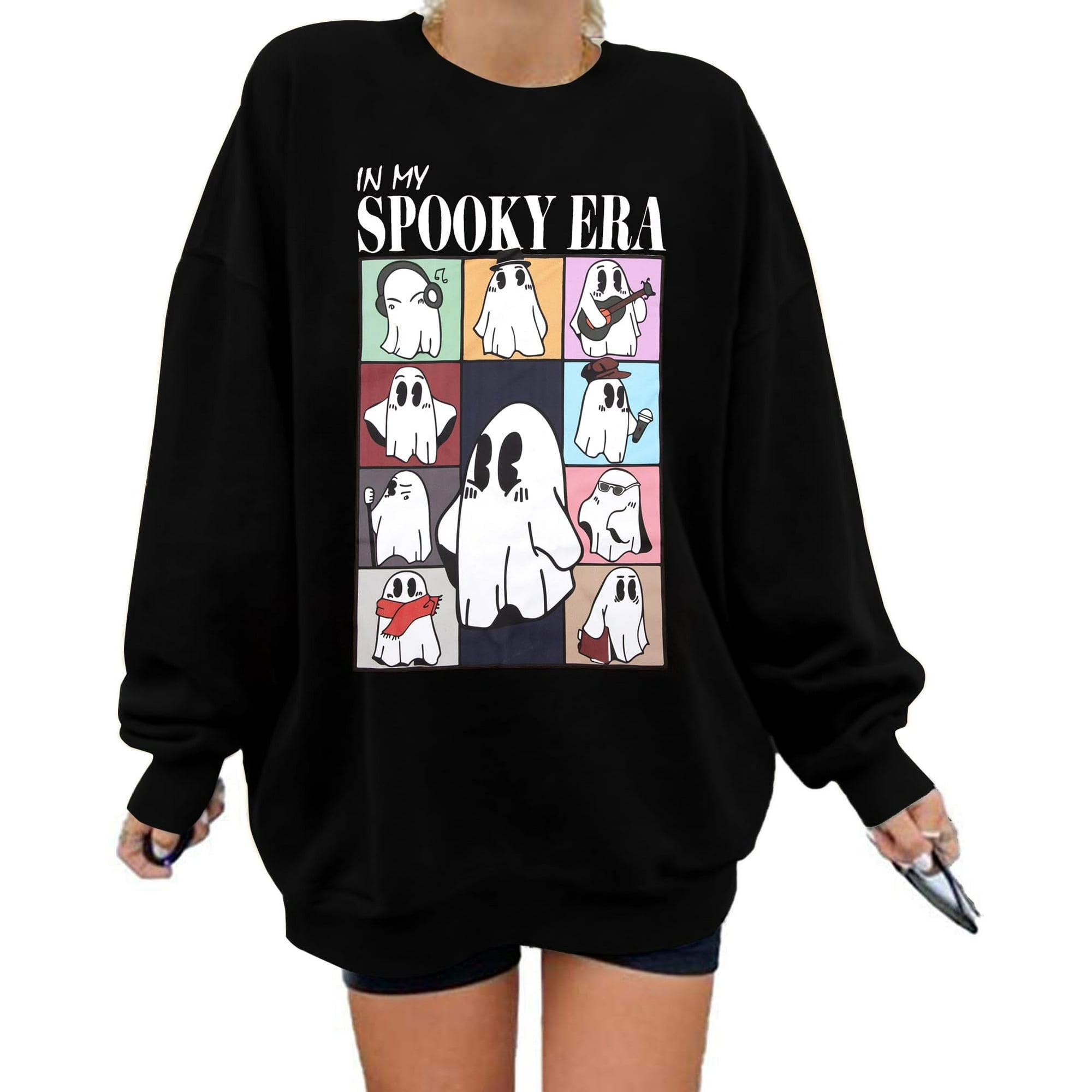 Polera De Halloween Para Mujer Fantasmas Vilove (talla Xxl)