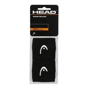 Muñequera Head 2.5'' Negro X2 Tenis/Padel
