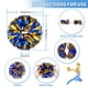 thumbnail image 3 of Pompones Cheerleading CREATIEE-PRO metálicos, 4 unidades, azul-dorado, 3 of 8