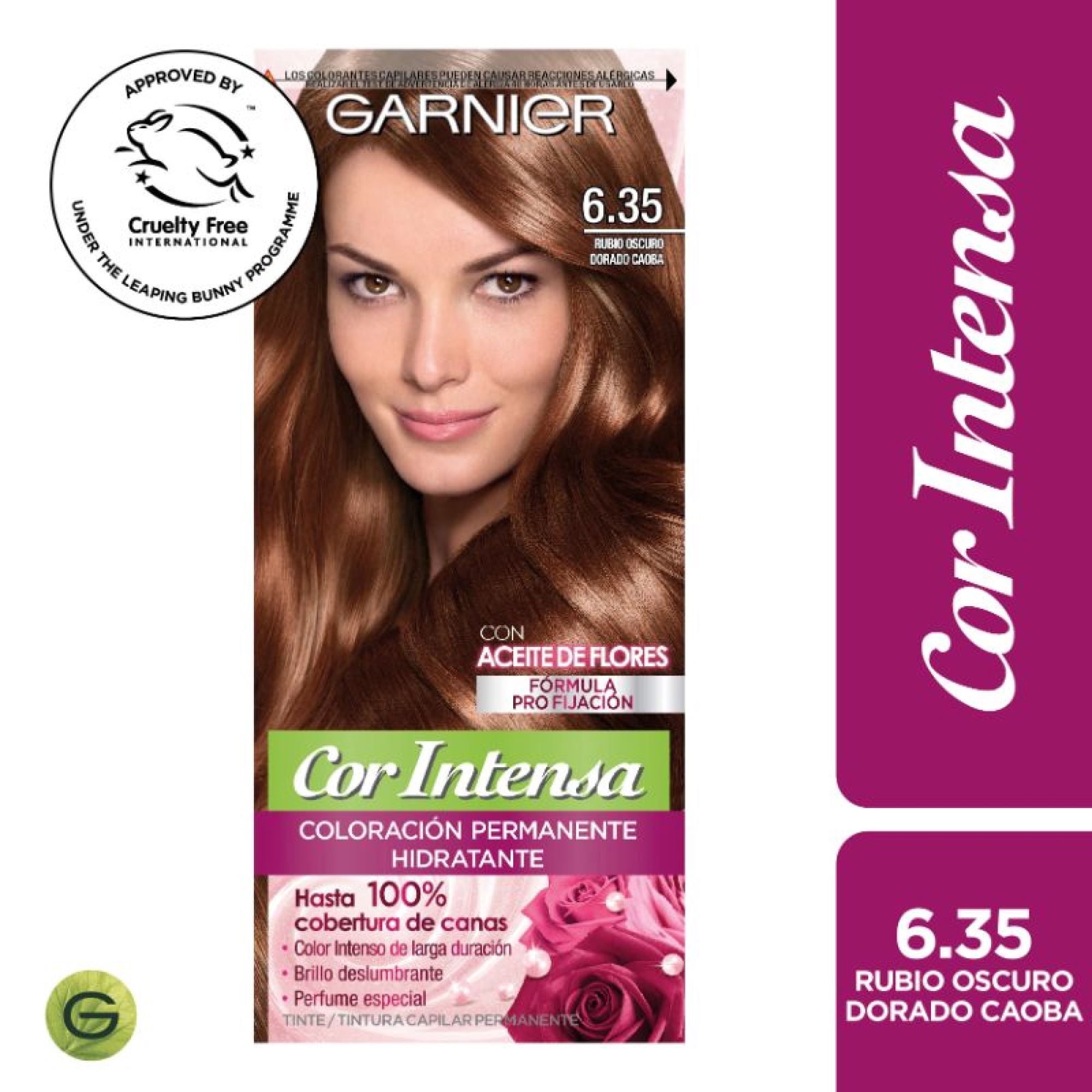 Coloración Cor Intensa Garnier Cabello 6.35 Rubio Oscuro Caoba