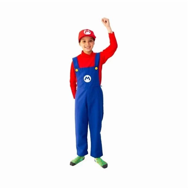 Disfraz Super Mario Bros Luigi Niños y Bebes Halloween