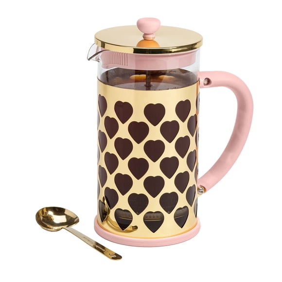 Cafetera French Press Paris Hilton de 34 onzas con cuchara medidora