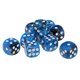 thumbnail image 2 of 10 Dados D6 De Seis Caras Punteados Para Accesorios De Mazmorras Y Dragones Azul Negro, 2 of 5