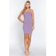 thumbnail image 2 of Saronite Vestido Corto Básico de Tirantes Finos Acanalados, Lavanda Brumosa (para Mujer), 2 of 4