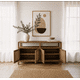thumbnail image 3 of Buffet "Palqui" de Madera y Rattan Aparador con Puertas - Café - 150x40x80 cm, 3 of 3