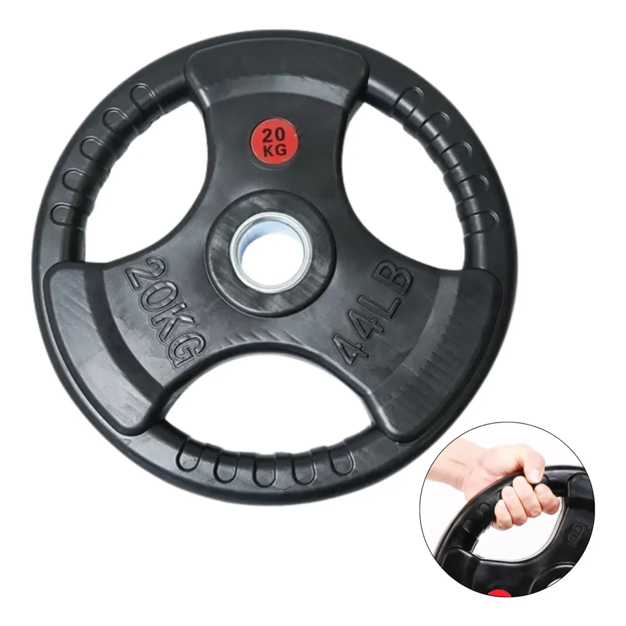 Linea Sport - Disco Engomado Pre-olímpico 20 Kg Con Agarre