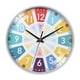 thumbnail image 1 of Reloj De Pared Para Niños Silencioso Sin Tictac Niños Aprendiendo Sala De Estar Hogar E, 1 of 3